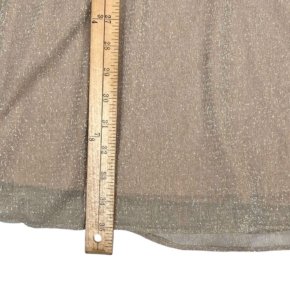 Gold Sheer Cape Sparkle Dress - Women - Picture 13 of 16